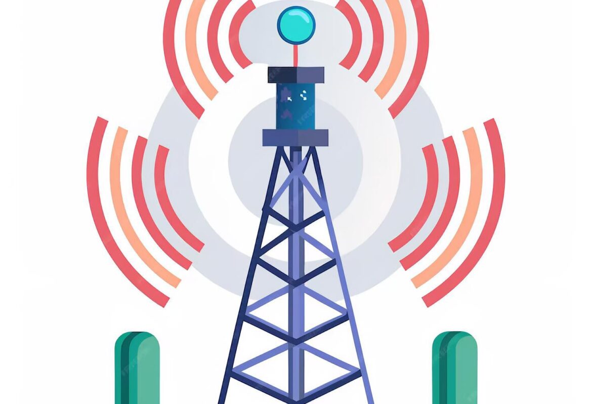 lte signal tower vector